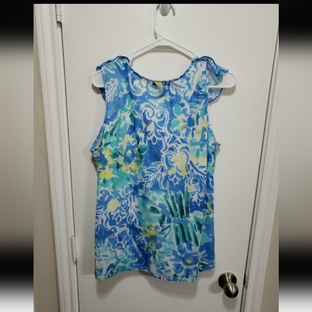 Chaps Ruffle Top